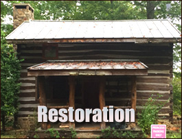 Historic Log Cabin Restoration  Siloam, North Carolina